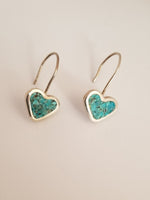 Turquoise Heart Dangle Earring