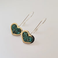 Turquoise Heart Dangle Earring